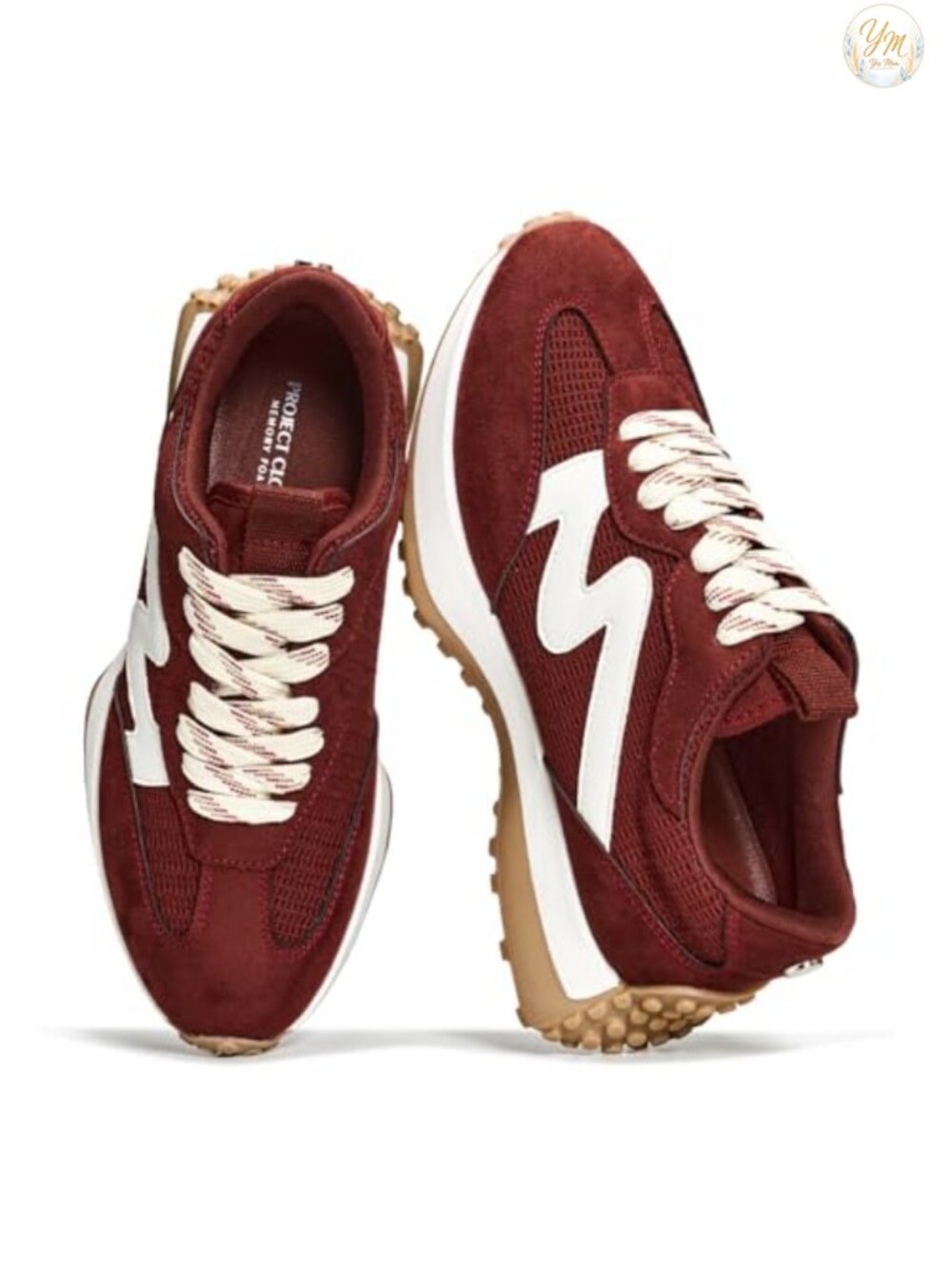 Women's Lace Up Fashion Sneakers Lightweight Canvas Memory Foam Non Slip
